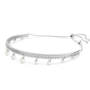 Double row pearl necklace