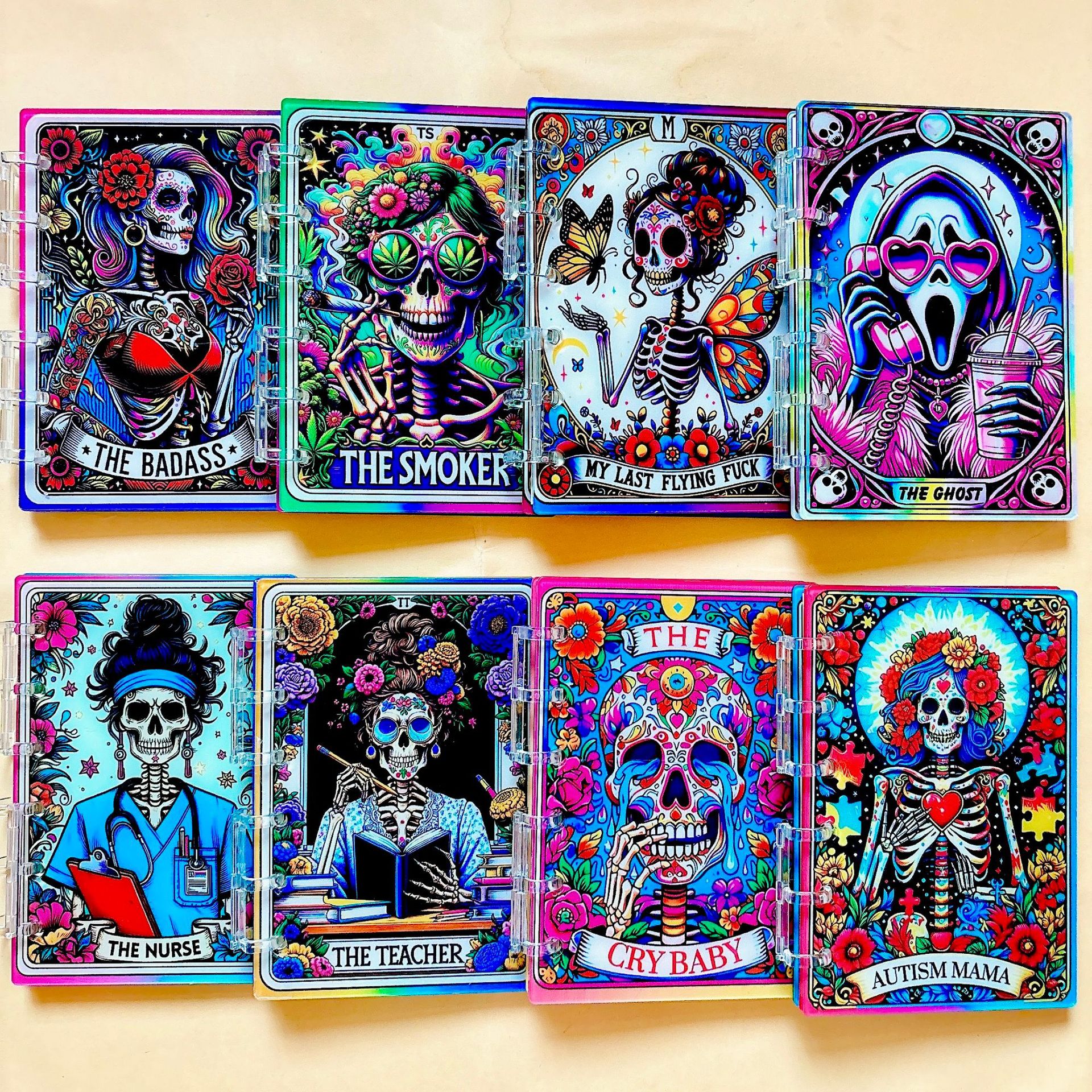 Wholesale Skull Tarot Series Cross-border TK Explosions Acrylic Notebook Handbook Exquisite Loose-leaf Book A7A5