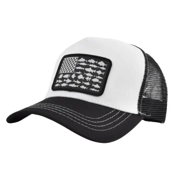Wholesale Unisex Modern Style Classic Style American Flag Curved Eaves Baseball Cap