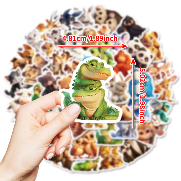 oly-47c8f93f1d819556044ad61ec50dad5b Wholesale 50 warm small animal graffiti stickers all kinds of small animal to touch creative waterproof stickers