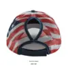 Wholesale American Flag Casual Baseball Cap With Curved Brim, Breathable Cotton Material Featuring Star Design