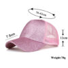 oly-47dd36291ffafba680af0bcefd8af8a6 Wholesale Spring and summer multi-color bright pink ponytail baseball cap ponytail net cap B723