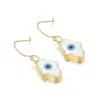 Wholesale Fashion Devil's Eye Palm Titanium Steel Drop Earrings Plating Stainless Steel Earrings