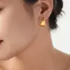 Wholesale 304 Stainless Steel Triangle PVD Coated 18K Real Gold Plated Real Gold Plated 18K Gold Elegant Simple Style Waterproof Non Tarnish Ear Studs