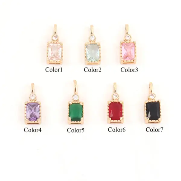 Wholesale Jewelry Elegant Simple Style Heart Shape Rectangle 201 Stainless Steel Artificial Crystal Copper Artificial Crystal Inlay Bracelets Cable Chain