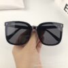 Wholesale Korean-style Retro Box Rice Nail Sunglasses Men and Women's Plain Fashionable Large Frame Slimming Sunglasses Concave Sunscreen Glasses