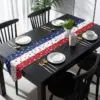 Wholesale Independence Day Linen Tablecloth, Perfect For Festive Home Decor And Celebrations