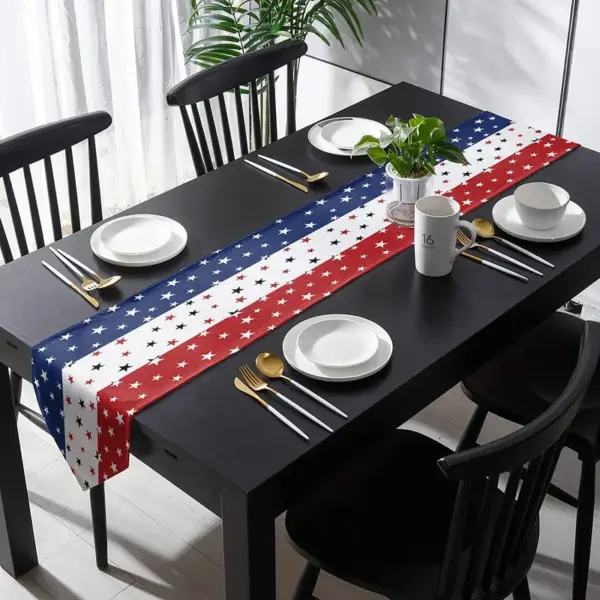 Wholesale Independence Day Linen Tablecloth, Perfect For Festive Home Decor And Celebrations