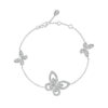 Wholesale Copper butterfly necklace, full diamond butterfly earrings, bracelet, ring