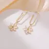 Wholesale 1 Pair Romantic Classic Style Flower Copper Drop Earrings