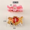Wholesale cute confession bear clip cartoon kiss bear shark clip sweet Valentine's Day hairpin