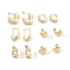 Wholesale 1 Pair Ig Style Geometric Irregular Polishing Plating Copper 18k Gold Plated Earrings Ear Studs