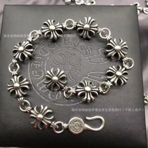 Large cross flower bracelet / 20CM