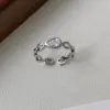 Wholesale Women’s Electroplated Water Droplets Ring In Golden Plated Brass With Zircon Inlay