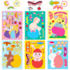 oly-489362a6624dc2e2b72bb79b1aa7af94 Wholesale 6 sheets/pack Easter rabbit puzzle stickers shrimp skin children's educational puzzle colorful egg face changing stickers