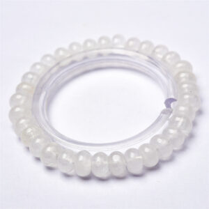 White crystal plate beads are about 6mm