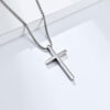 oly-48a01c8d77411db853bd2735a239125e Wholesale Ins Genderless Simple Titanium Steel Cross Necklace Glossy Niche Stylish Men and Women Wear Sweater Chain Pendant