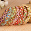 oly-48a7545a769251ff8ee4237b005d155f Wholesale Authentic cloisonne hollow bracelet Diamond retro National style high-end jewelry fashion trendy jewelry