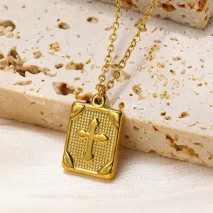 Gold / One Size / Cross