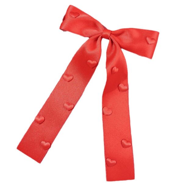 oly-48c1b7737f7afee2945fc953f5900716 Wholesale Valentine's Day Red Love Bow Ribbon Hair Clip Sweet Girl Cute Back Head Clip Fashion Hair Accessories