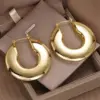 Wholesale Three-dimensional Geometric Earrings For Women In Copper With KC Golden Water Plating And 0.03µm Thick Coating