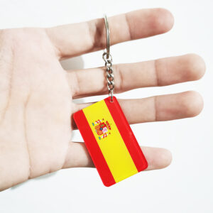 Spanish flag keychain