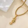 Wholesale PVD Coated Real Gold Plated Hippocampus 304 Stainless Steel Marine Style Beach Modern Style Waterproof Non Tarnish 304 Stainless Steel Pendant Necklace