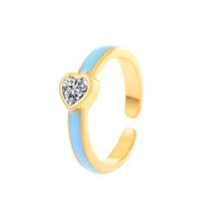 Single ring light blue 3778