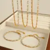 Wholesale Ion Plating (IP) Real Gold Plated 18K Gold Square Rectangle 304 Stainless Steel Elegant Simple Style Waterproof Non Tarnish 304 Stainless Steel Bracelets