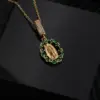 Wholesale Copper Human Vacuum Plating (Outside The Furnace) Zircon Unplated Precious Metal Pendant Necklace
