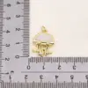 Wholesale 1 Pc/Package Copper 18K Gold Plated White Gold Plated Jellyfish American Flag Fish Pendant DIY Jewelry Accessories