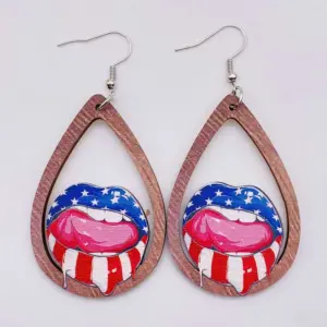 JE0792B / Wooden earrings