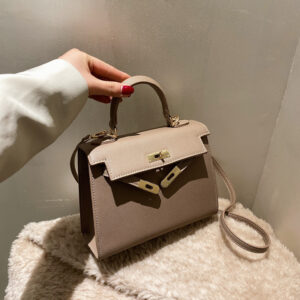 Khaki trumpeter palm print