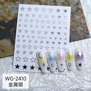 Silver five-pointed star (wg-2410)