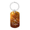 Wholesale Metal keychain twelve constellation models for colleagues and friends commemorative gift metal lettering keychain