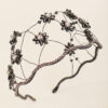Wholesale Wedding Bridal Headwear Vintage Rhinestone Mesh Headband All-match Pressed Hair Handmade Crystal Flower Headband Women