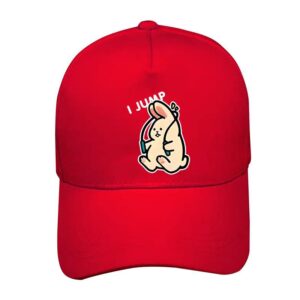 Wholesale Year of the Rabbit Valentine's Day Jump Rope Rabbit Tiger Baseball Cap Men and Women New Couple Black and White Dome Peaked Cap