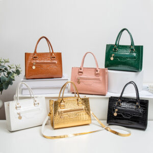 Wholesale Glossy stone-textured Birkin bag, handbag, shoulder bag, crossbody bag, small square handbag