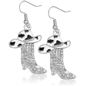Wholesale Western-style boot earrings with diamond pendant earrings and jewelry