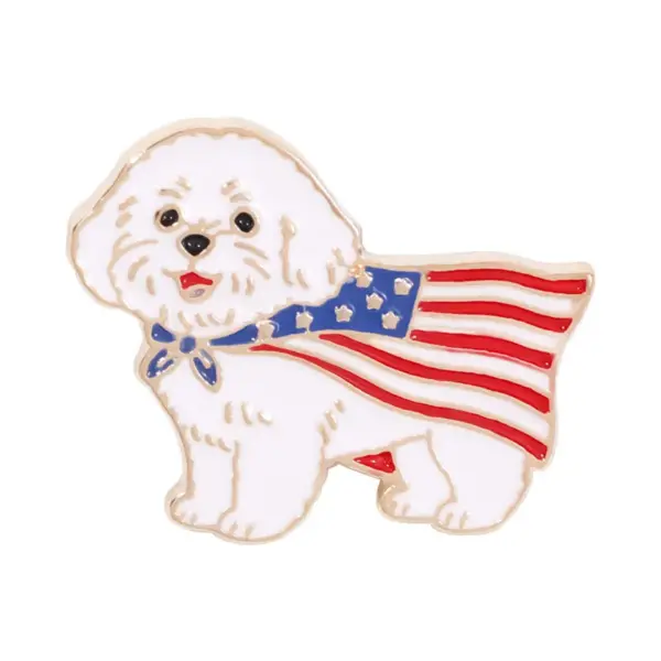 Wholesale Cartoon Animal Pinback Badge In Multicolor Featuring Stamping Craft Made Of Alloy