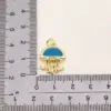 Wholesale 1 Pc/Package Copper 18K Gold Plated White Gold Plated Jellyfish American Flag Fish Pendant DIY Jewelry Accessories