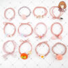 oly-49958cf5428f9eddc3c95532876210c9 Wholesale Canned high elastic net red hair ring Pearl crystal beads hair band hair accessories headdress set