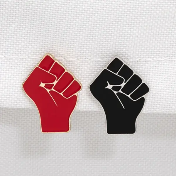 Wholesale Black Lives Matter Alloy Pin Buckle Oil Drop Denim Backpack Badge Solid Brass Material Fashionable Ethnicity Symbol Pin