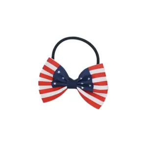 Red Striped Flag Hair Tie