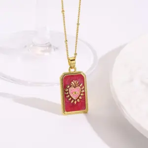 Red Heart with Chain / 1 Strand/Package