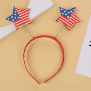 Basic American Flag Pentagram Headband