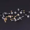 Wholesale 316L Stainless Steel Ear Cartilage Rings & Studs Geometric Waterproof Non Tarnish Surgical Steel