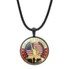 Wholesale Unisex US Sweater Chain Necklace In Ferroalloy With Artificial Crystal Inlay And Electroplated Finish