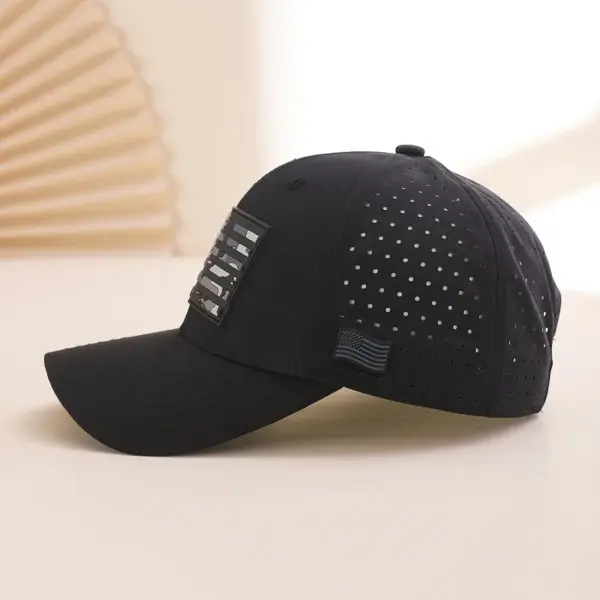 Wholesale Printed Camouflage American Flag Adjustable Breathable Sunshade Casual Unisex Adult Curved Brim Sports Baseball Cap