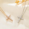 Wholesale Arrival Cross Necklace Women's Style Creative Design Geometric Lockbone Chain Punk Hip-hop Necklace Chain